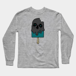 Ice Cream with a Skull Face Long Sleeve T-Shirt